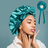Double-Layer Silk Bonnet With Adjustable Strap Guaranteed To Stay On All Night - Image 2