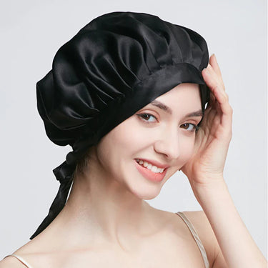 Double-Layer Silk Bonnet With Adjustable Strap Guaranteed To Stay On All Night - Image 4