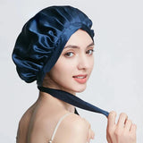 Double-Layer Silk Bonnet With Adjustable Strap Guaranteed To Stay On All Night - Image 5