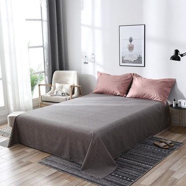 Duvet Cover Set Reversible Microfiber Gradient Solid Design - Image 3