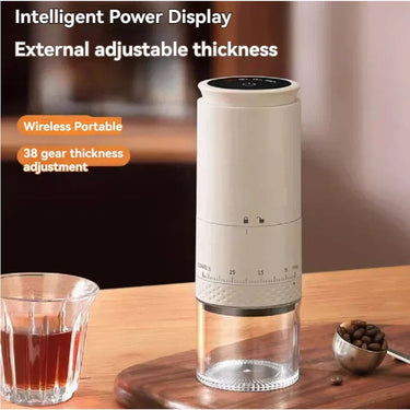 Electric Coffee Grinder USB-C Rechargeable With 38 Adjustable Burr Grind Settings - Image 5