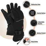 Electric Heated Gloves For Cold Hands With Touchscreen Fingertips And Waterproof Wrist Strap - Image 5