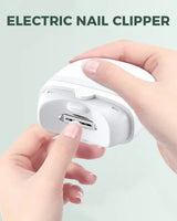 Electric Nail Clipper With Rechargeable Night Light And Shavings Catcher - Image 4