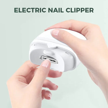 Electric Nail Clipper With Rechargeable Night Light And Shavings Catcher - Image 4