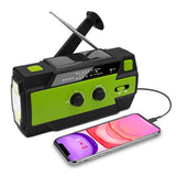 Emergency Radio Beacon With Solar Panel Hand Crank And LED Flashlight - Image 1