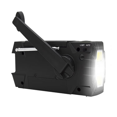 Emergency Radio Beacon With Solar Panel Hand Crank And LED Flashlight - Image 3