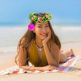 Flower Crown Necklace Set Halloween Costume Accessories And With Tropical And Beads - Image 4