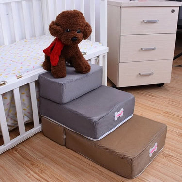 Foam Pet Access Steps With Breathable Mesh Cover - Image 6