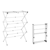 Foldable Clothes Drying Rack With 3-Tier Multi-Level Design Portable Garment Drying Rack For Indoor & Outdoor Use Lightweight And Easy Storage - Image 3