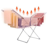 Foldable Electric Clothes Drying Rack With Heated Bars And Powerful 120W Heating For An Energy Efficient Indoor Airer - Image 1