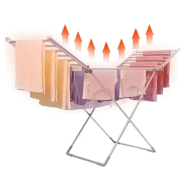 Foldable Electric Clothes Drying Rack With Heated Bars And Powerful 120W Heating For An Energy Efficient Indoor Airer - Image 1