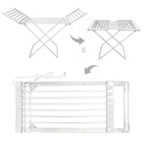 Foldable Electric Clothes Drying Rack With Heated Bars And Powerful 120W Heating For An Energy Efficient Indoor Airer - Image 5