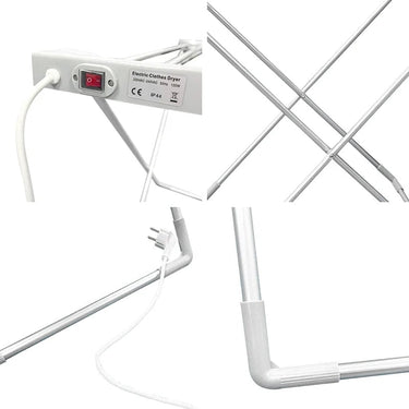 Foldable Electric Clothes Drying Rack With Heated Bars And Powerful 120W Heating For An Energy Efficient Indoor Airer - Image 2