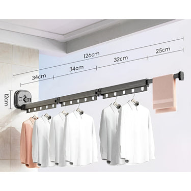 Folding Clothes Drying Rack AluFlex Séchoir À Linge Pliable En Aluminium Avec Fixation Par Ventouse - Image 12