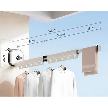 Folding Clothes Drying Rack AluFlex Séchoir À Linge Pliable En Aluminium Avec Fixation Par Ventouse - Image 9