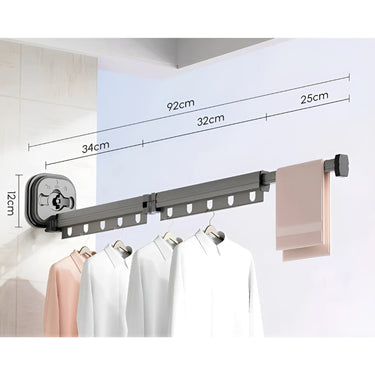 Folding Clothes Drying Rack AluFlex Séchoir À Linge Pliable En Aluminium Avec Fixation Par Ventouse - Image 10