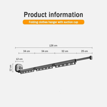 Folding Clothes Drying Rack With 360° Rotation And Telescopic Design For Space-Saving Cloth - Image 5
