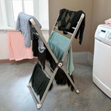 Folding Clothes Drying Rack With Ample Capacity Garment That Folds Completely Flat For Space-Saving Vertical Design - Image 3