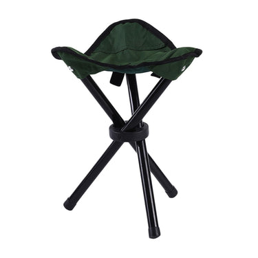 Folding Tripod Stool Collapsible Fabric Seat Compact - Image 6