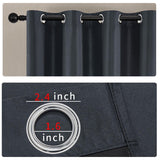 Full Blackout Thermal Curtains With Insulated Grommet Panels For Total Darkness And Noise Reduction - Image 4