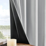 Full Blackout Thermal Curtains With Insulated Grommet Panels For Total Darkness And Noise Reduction - Image 9