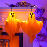 Glowing Ghost Decoration Halloween Decoration Glowing Fabric Design Battery Powered Light - Image 5