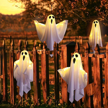Glowing Ghost Decoration Halloween Decoration Glowing Fabric Design Battery Powered Light - Image 3