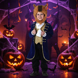 Halloween Costume Kids' Dinosaur Pirate Vampire Animal With Plush Fleece Hood Mittens And Shoe Covers - Image 3