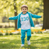 Halloween Costume Kids' Three-Piece Set With Numbers And Side Stripes Tracksuit - Image 1