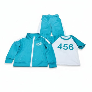 Halloween Costume Kids' Three-Piece Set With Numbers And Side Stripes Tracksuit - Image 9