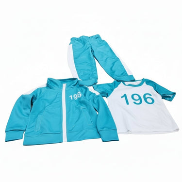 Halloween Costume Kids' Three-Piece Set With Numbers And Side Stripes Tracksuit - Image 12
