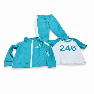 Halloween Costume Kids' Three-Piece Set With Numbers And Side Stripes Tracksuit - Image 7