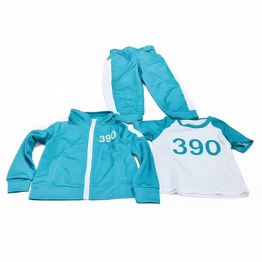 Halloween Costume Kids' Three-Piece Set With Numbers And Side Stripes Tracksuit - Image 11