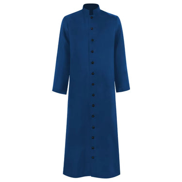 Halloween Costume Priest Cassock Robe With Button Front For Clergy Outfit - Image 3