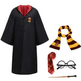 Halloween Costume Relaxed Wizard Robe Button-Front - Image 7