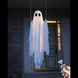 Halloween Decoration Hanging Ghost With Integrated LED String Lights Swing Decor For Indoor And Outdoor Use - Image 3
