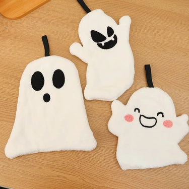 Halloween Hand Towel Ghost With Integrated Hanging Loop For Kitchen Bathroom Decorative Use - Image 4