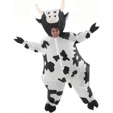 Halloween Inflatable Costume Cow With Animal Design Full-Body And Comfortable & Lightweight For Adults - Image 2
