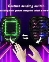 Halloween Mask Kids' Red Light LED With Therapy And Gesture Control For Party Costume And At Home Use - Image 5