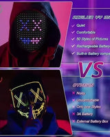Halloween Mask Kids' Red Light LED With Therapy And Gesture Control For Party Costume And At Home Use - Image 3