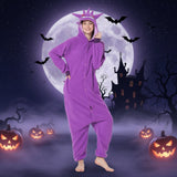 Halloween Onesie Pajamas Kids' Christmas With Character Hood And Fleece For Xmas Party - Image 1