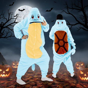 Halloween Onesie Pajamas Kids' Christmas With Character Hood And Fleece For Xmas Party - Image 6