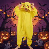 Halloween Onesie Pajamas Kids' Christmas With Character Hood And Fleece For Xmas Party - Image 2
