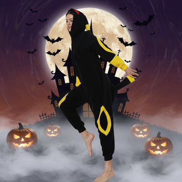 Halloween Onesie Pajamas Kids' Christmas With Character Hood And Fleece For Xmas Party - Image 3
