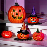 Halloween Pumpkin Lights LED Light Up Pumpkins With Battery Operated Soft Spooky Glow Freestanding Display Halloween Decor - Image 3
