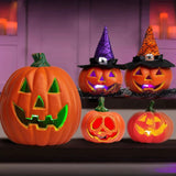 Halloween Pumpkin Lights LED Light Up Pumpkins With Battery Operated Soft Spooky Glow Freestanding Display Halloween Decor - Image 1