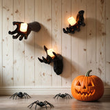 Halloween Wall Decoration Reaching Hand With Warm LED Candle Mounted Decor - Image 8