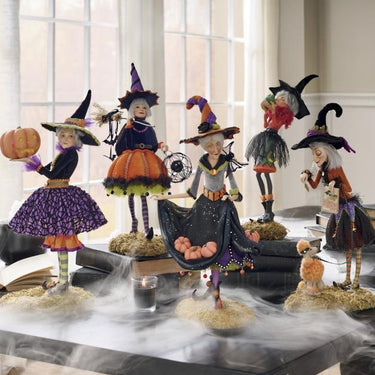 Halloween Witch Figurine Decorative Resin Figure For Indoor Display Lightweight Design Halloween Decor - Image 3