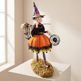 Halloween Witch Figurine Decorative Resin Figure For Indoor Display Lightweight Design Halloween Decor - Image 1