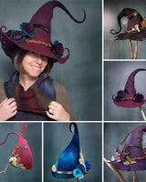 Halloween Witch Hat In Felted Wool With Spiderweb Embroidery And Handmade Durable Construction - Image 5